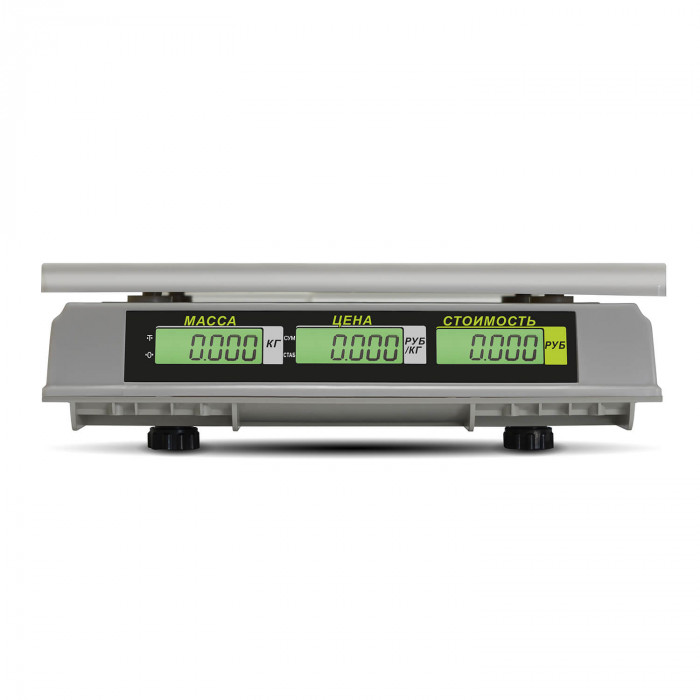 Торговые настольные весы M-ER 326 AC-15.2 "Slim" LCD Белые в Барнауле